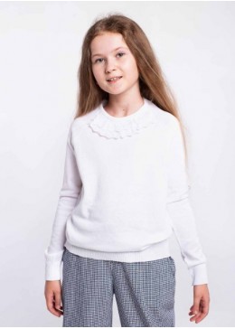 TopHat белый свитер для девочки 21029